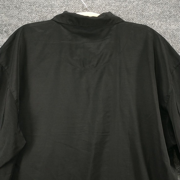 Steve & Barry's Club Shirt Men's Button-Up Shirt Black XXXL 3XL Gothic Cross - Picture 7 of 12